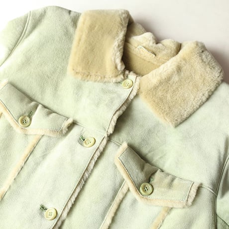Green Pig Suede Leather Jacket