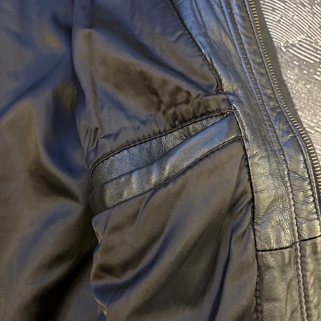Flight Leather Jacket Black