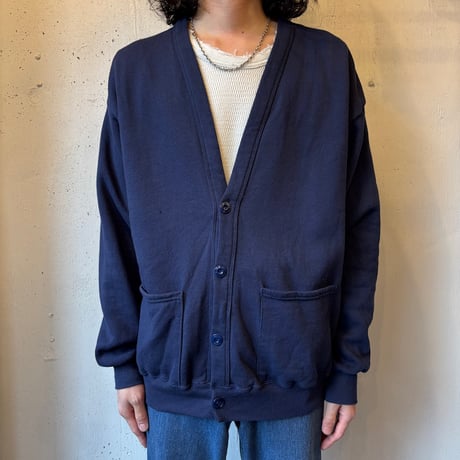 80s Jerzees Blank Sweat Cardigan