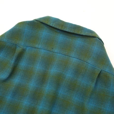 60's Pendleton Open Collared Wool L/S Shirt