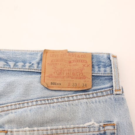 90's Levi's 501 Damage Denim Pants MADE IN MEXICO