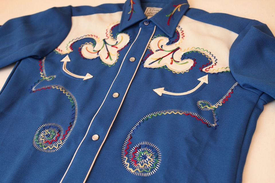 お値下げ頂いた方専用ヴィンテージUSA製HBARC California VTG 60's 70'S H BAR C CALIFORNIA Ranchwear Western Shirt