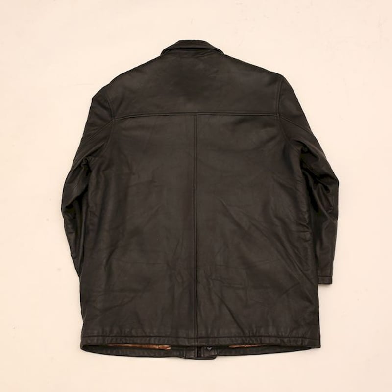 Hathaway Black Leather Coat | Strato