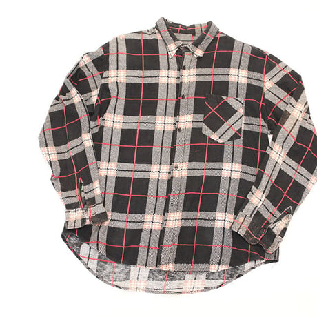 70s Vintage Flannel Check L/S Shirt