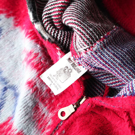 Mohair Wool Zip Up Jacket