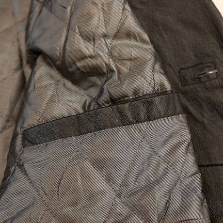 Black Leather Half Coat
