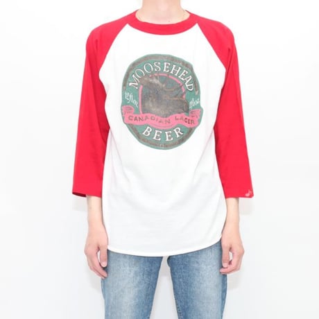Beer Print Raglan Sleeves T-Shirt