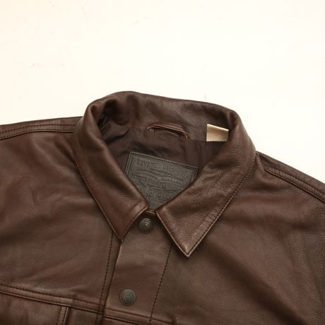 Levi's Leather Trucker Jacket "Big E"