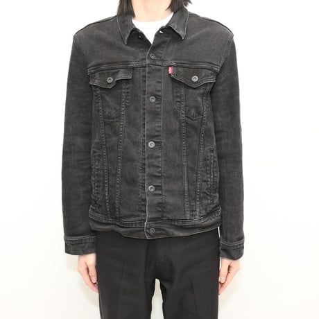 Levi's Black Denim Jacket Patch Remake