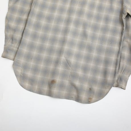40s Pendleton Ombre Plaid Wool Shirt