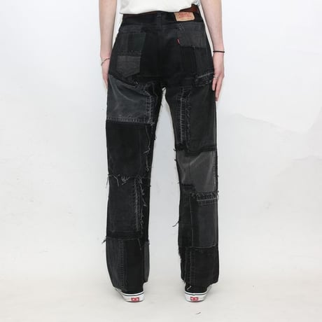 Levi's Patchwork Remake Black Denim Pants