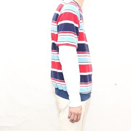 Multi Border Pile S/S Shirt