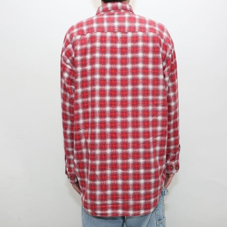 Print Flannel Plaid Shirt