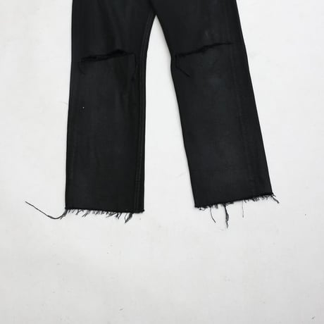 90s Levi's 501 Denim Pants "Black Coated & Damage"