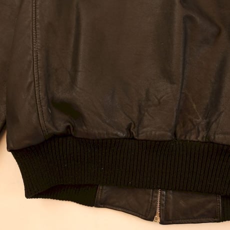 Rib Leather Jacket