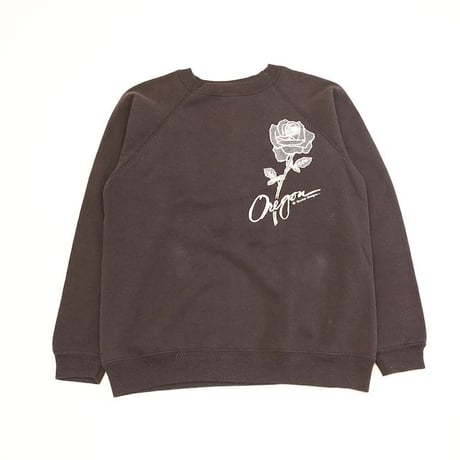 80's Hanes 'Rose' Print Sweat Shirt