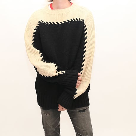 Switching Wool Sweater