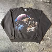 90s Alaska Wolf Sweat Shirt
