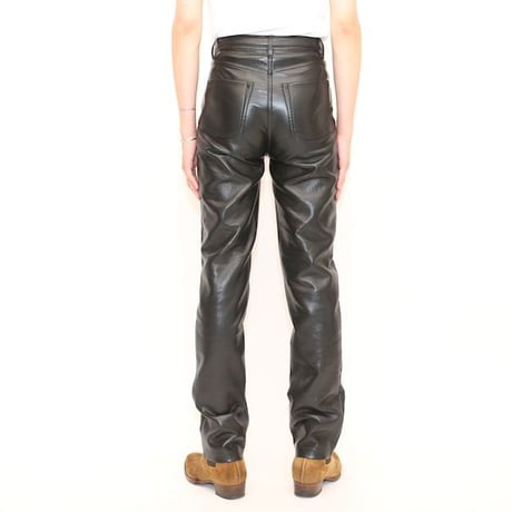 Fake Leather Slim Pants