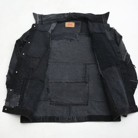 Levi's Patchwork Remake Black Denim Jacket