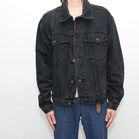 Black Denim Trucker Jacket