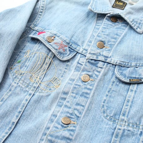 70's Lee Embroidery Denim Jacket