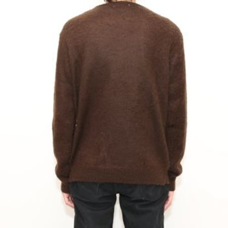 Argyle Pattern Wool Knit Sweater