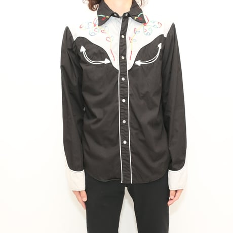 Black Western L/S Shirt