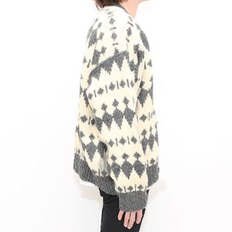 Vintage Nordic Knit Cardigan