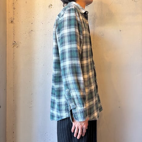 Euro Vintage Plaid Print Flannel Shirt