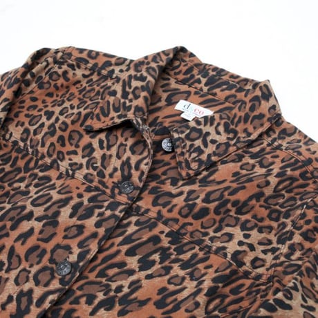 Vintage Leopard Trucker Jacket