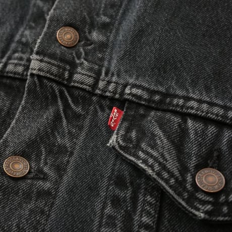 90's Levi's 70507-4858 Black Denim Jacket  MADE IN USA