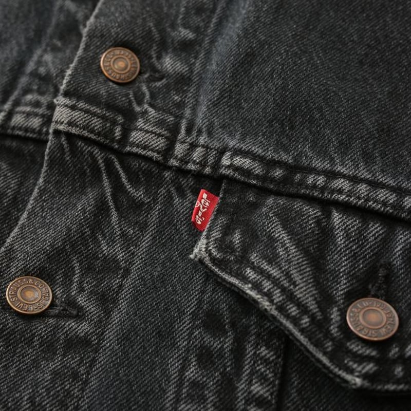 古着 90s リーバイス 70507 4858 ブラック 黒 デニムジャケット① 90's Levi's 70507-4858 Black Denim Jacket MADE