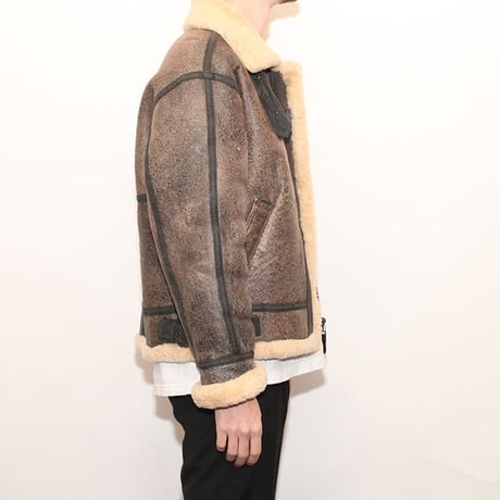 B-3 Mouton Leather Jacket