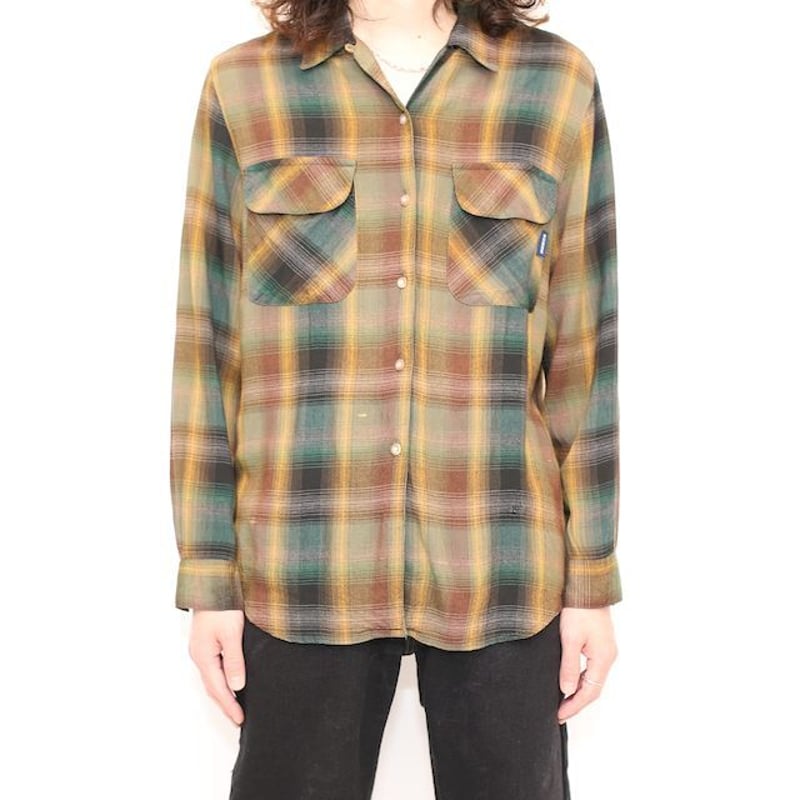 80's Guess Rayon Ombre Check Shirt | Strato 80's Guess Rayon Ombre Check Shirt | Strato