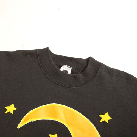 90s Sweat Shirt "Witch and Moon" MADE IN USA