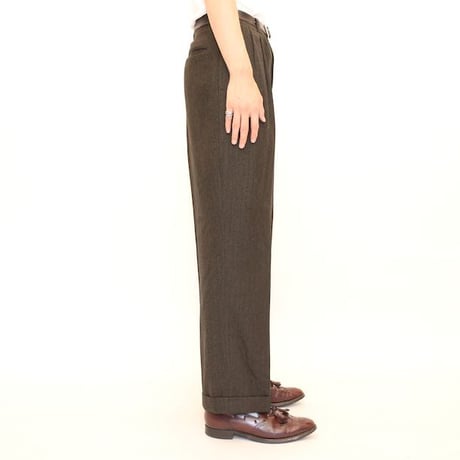 80's JOS.A.BANK Herringbone Wool Slacks