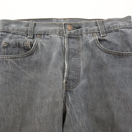 80's Levi's 701 Black Denim Pants Student Model