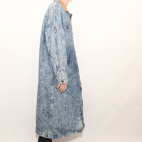 Stone Washed Denim Coat