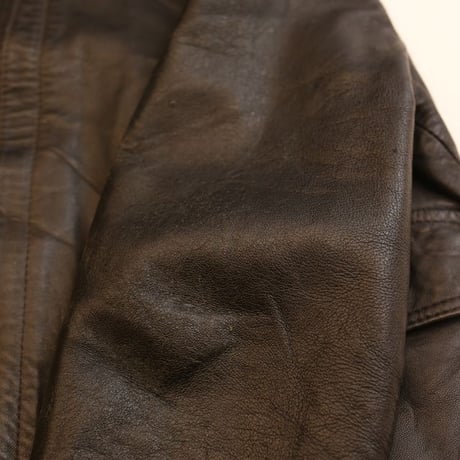 Black Rib Leather Jacket