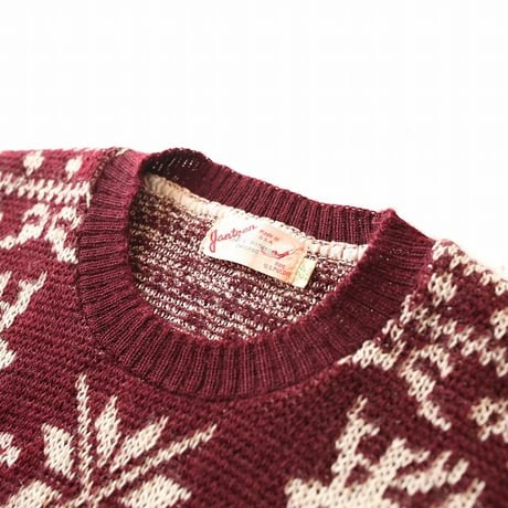 Vintage Jaquard Knit Sweter