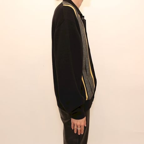 Open Collared Knit Cardigan