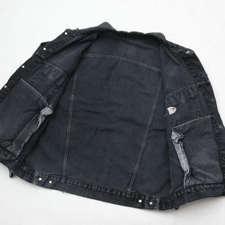 90's Levi's 70507-4858 Black Denim Jacket  MADE IN USA