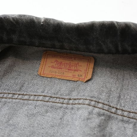 80's Levi's 70506-0259 Black Denim Jacket