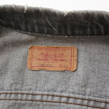 80's Levi's 70506-0259 Black Denim Jacket