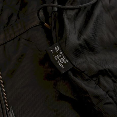 Bostonian Stand Collared Black Lamb Leather Coat