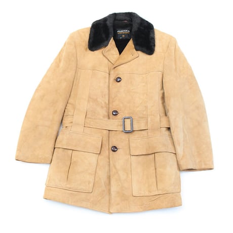 Puritan Nuback Boa Coat
