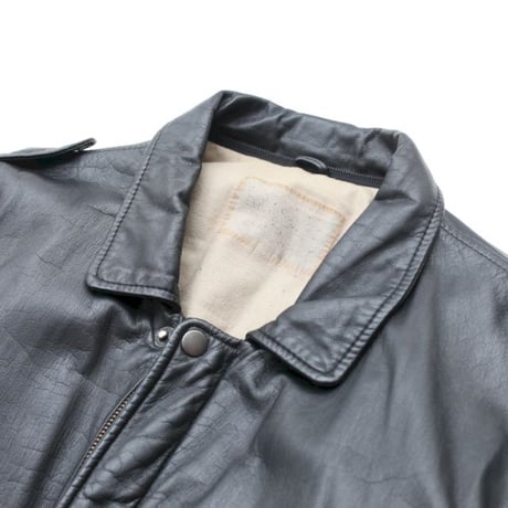 A-2 Type Black Leather Jacket