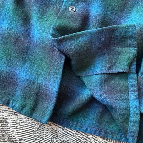70s Pendleton Ombre Plaid Loop Shirt
