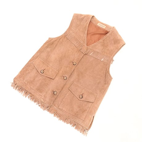 Vintage Fringe Suede Vest